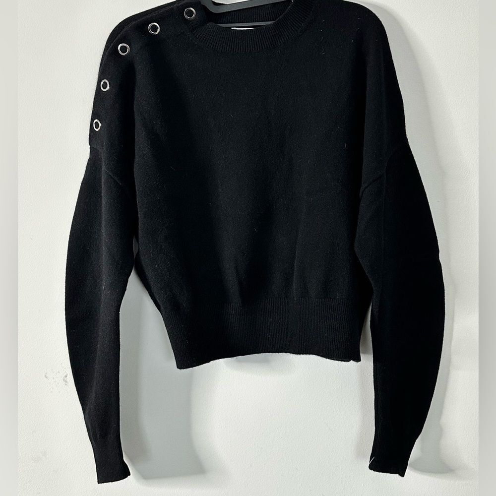 LEWIT Cashmere Blend Drop Shoulder‎ Sweater